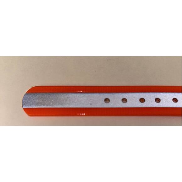 1" Plastic Coated Nylon Bright Orange Reflective Dog Collar. Cut To Size!! - Picture 5 of 7